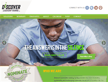 Tablet Screenshot of discoverleadership.com